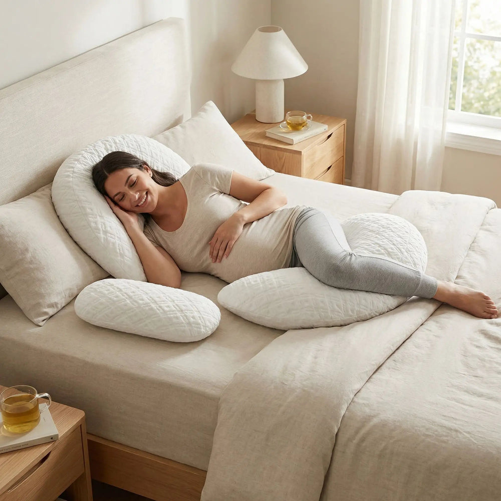 Coussin de grossesse pour dormir nuit paisible