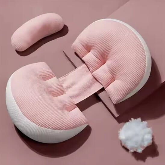 Coussin de grossesse rose poudré