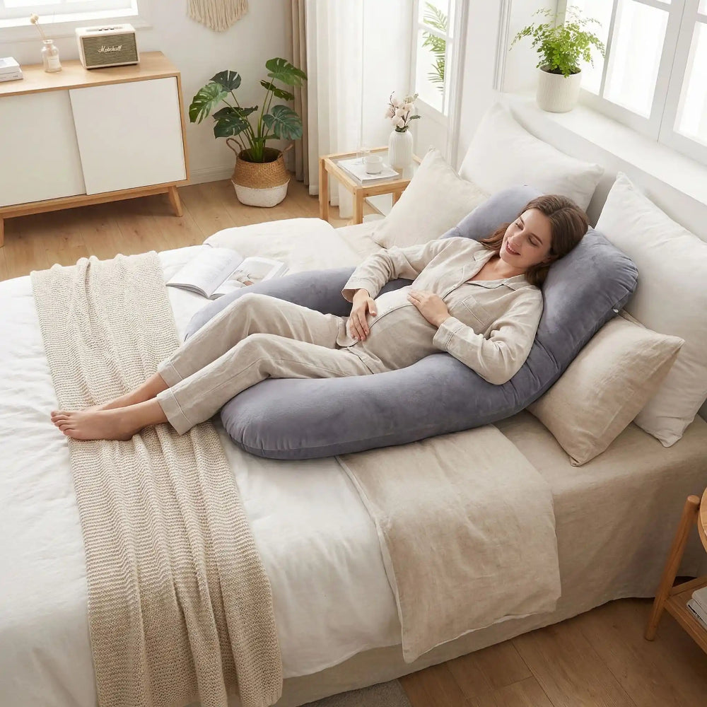 Coussin grossesse maman détendue
