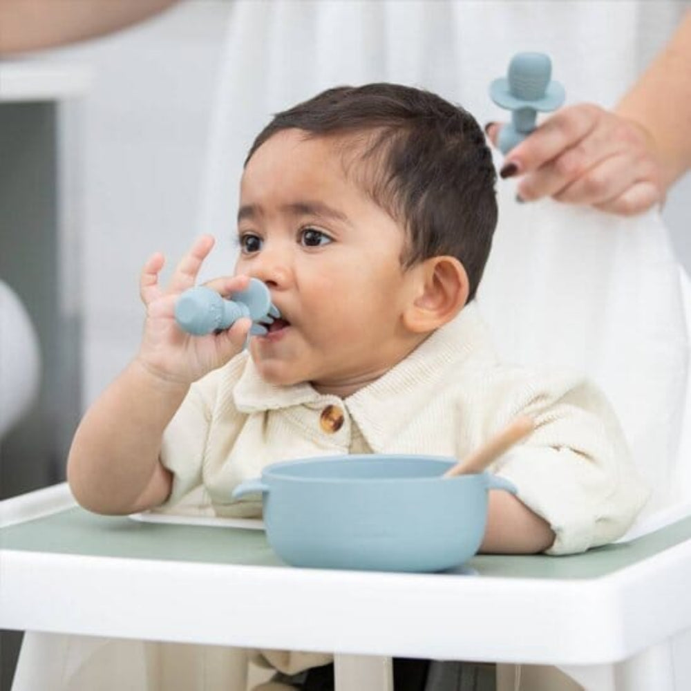 Couvert bebe matériau souple et sécuritaire 