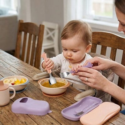 Couvert inox bebe​ conception ergonomique 