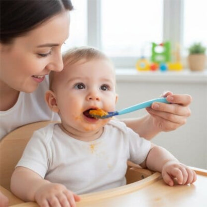 Cuillère bébé embout doux 