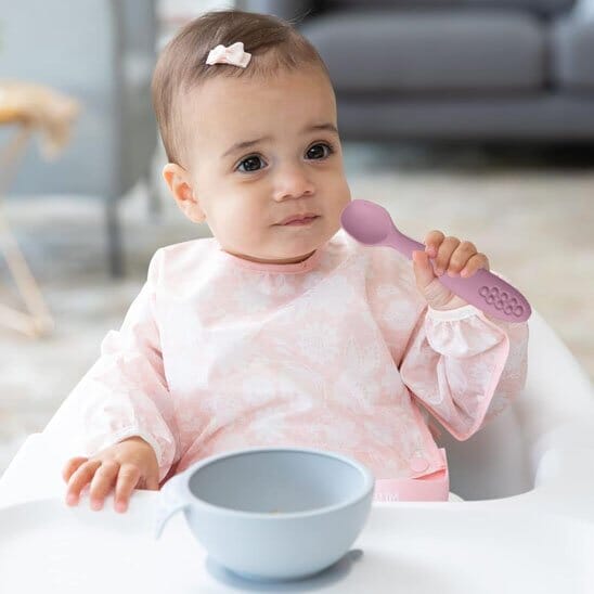 Cuillere bebe embout plat adapté