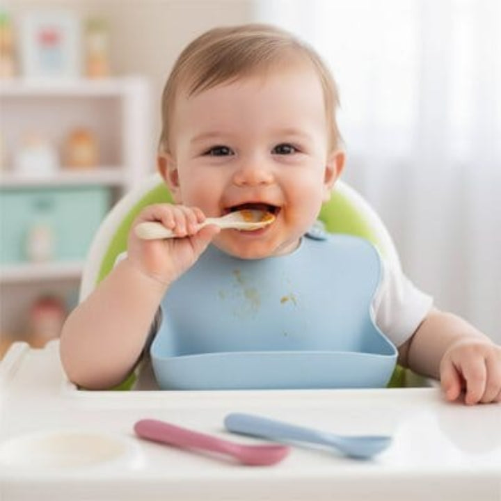 Cuillère bébé ergonomie adaptée