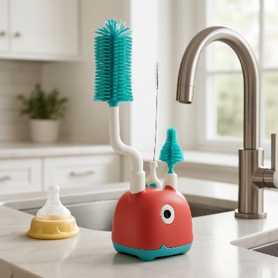 Goupillon Biberon - 3 pièces en silicone