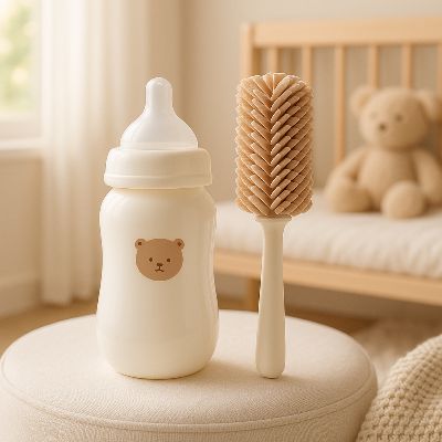 Goupillon pour biberon - Nouveau-né en silicone