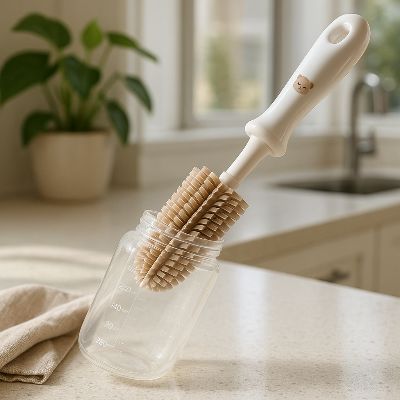 Goupillon biberon nouveau-né silicone de qualité alimentaire