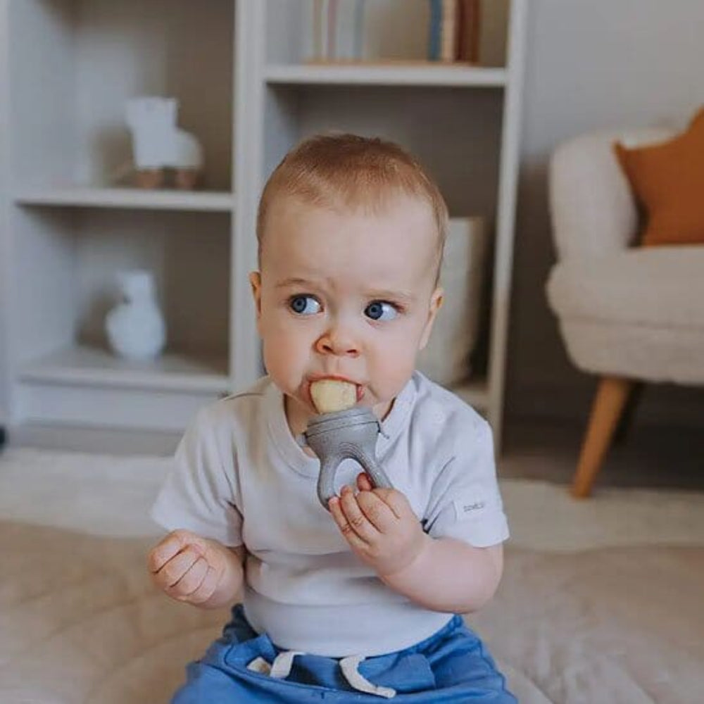 Grignoteuse bebe permet d'introduire fruits, légumes et aliments solides