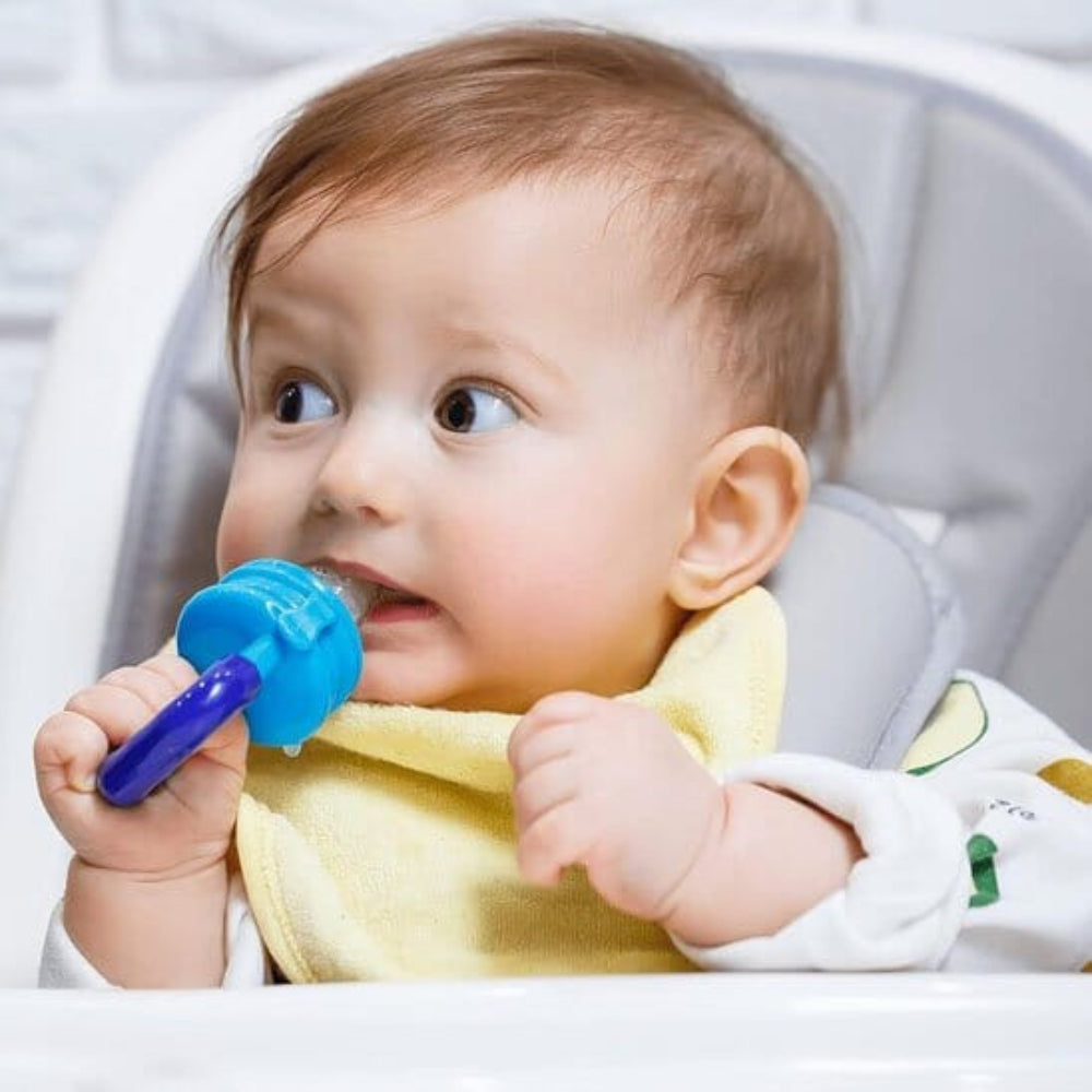 Grignoteuse bébé stimulation de la dentition introduction alimentaire sécurisée