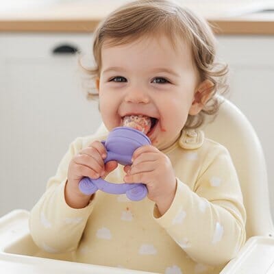 Grignoteuse bebe système de vissage transparent démontable