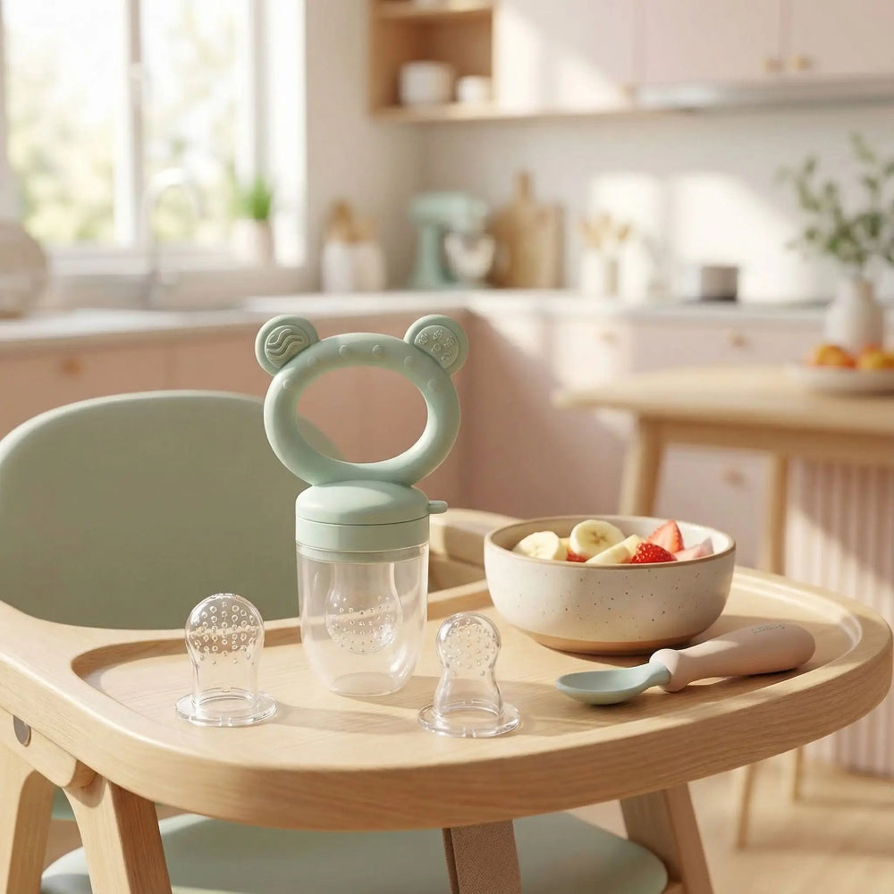 grignoteuse bebe vert 3 pieces