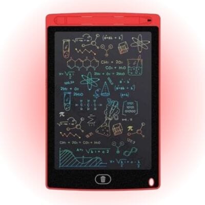 jouet-bebe-tablette-d-ecriture-LCD-rouge