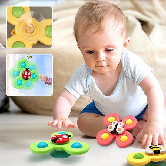 jouet-de-bain-bebe-spinners-vert