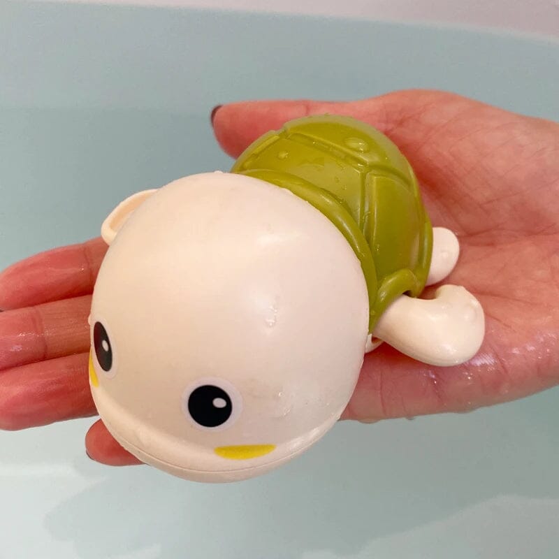 jouet-de-bain-bebe-tortue-verte