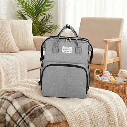 Sac a dos a langer mom's-bag gris