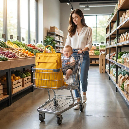 Sac a langer au supermarché