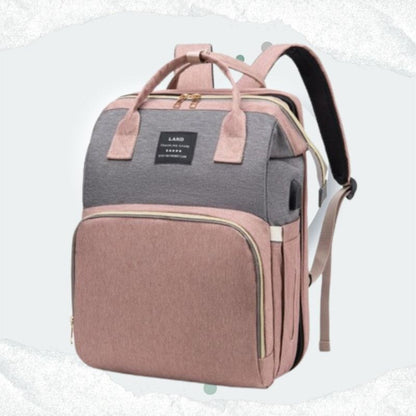 Sac a langer bebeTravel Toddler gris-rose