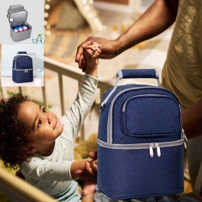 Sac bebe isotherme momsconfort bleu