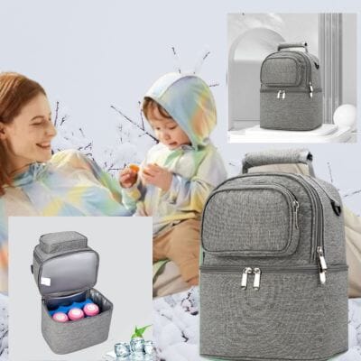 Sac bebe isotherme momsconfort gris