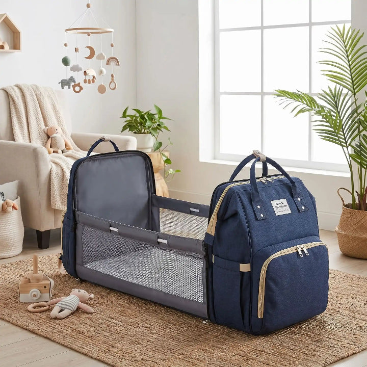 Sac a dos langer mom's bag bleu foncé