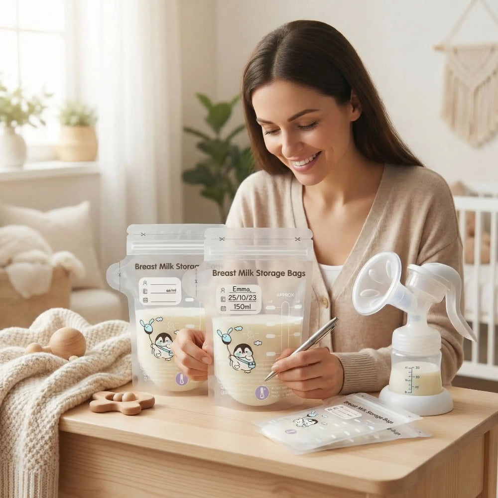 Sachet conserver lait maternel nommé et datés