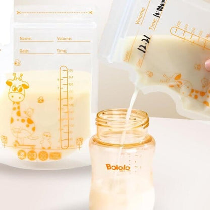 Sachets conservation lait maternel bec verseur intégré