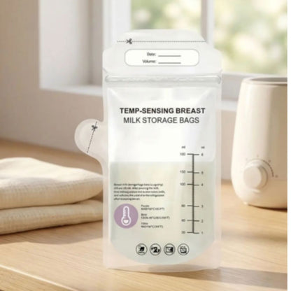 Sachets de conservation lait maternel | Détection température