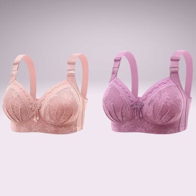 Soutien gorge et grossesse beige et violet 
