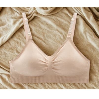 Soutien gorge tire lait beige bretelle ajustable