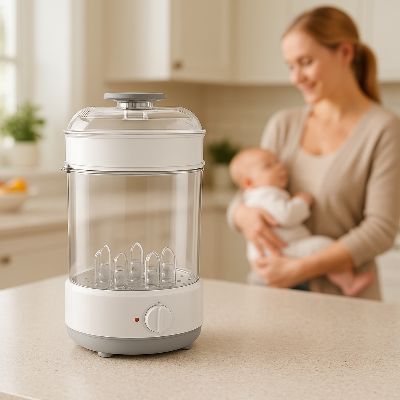 Stérilisateur biberon ┃ Électrique à vapeur Rayo