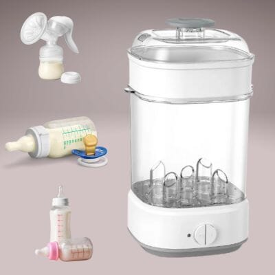 Sterilisateur biberon capacité 6 biberons accessoires