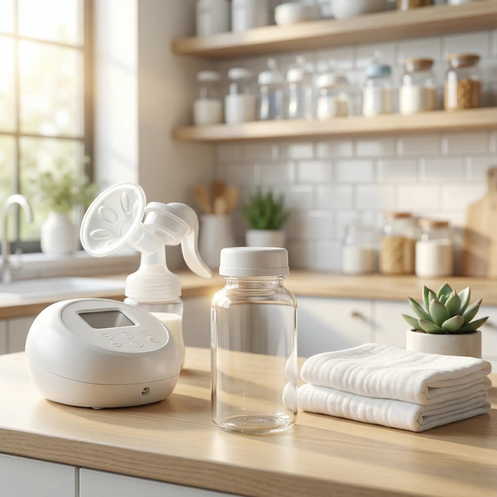 Stockage-lait-maternel-blanc